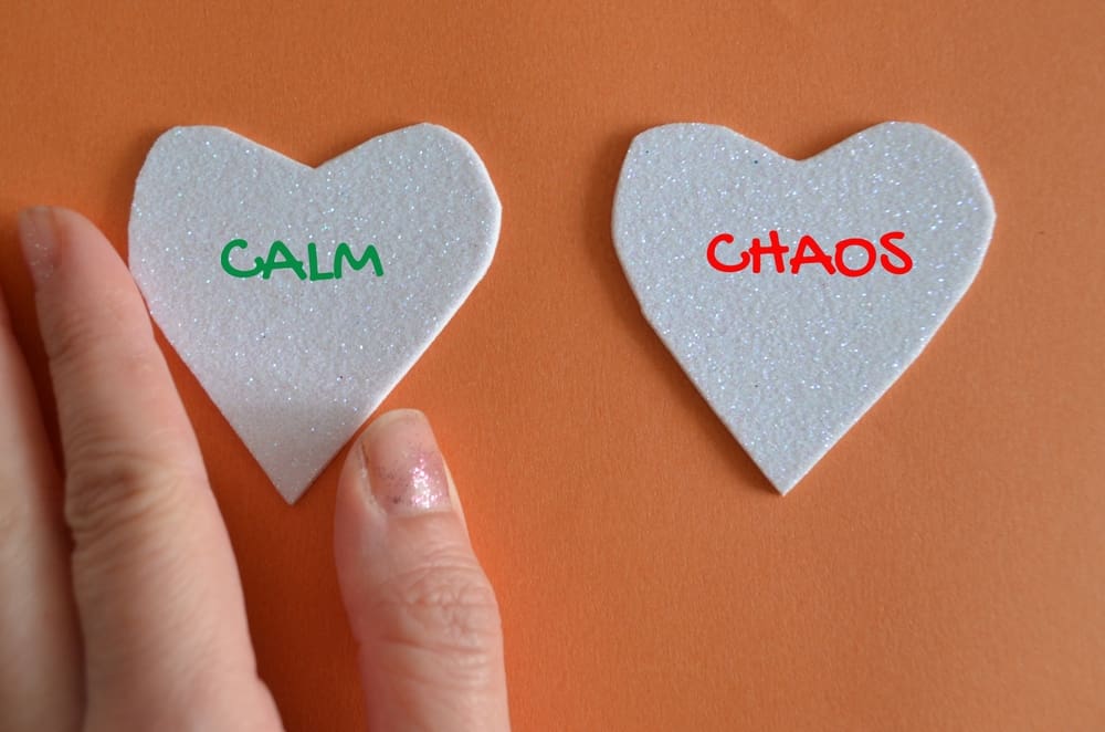Calm,Chaos,Symbol.,Calm,Chaos,Icon.,Background,Orange